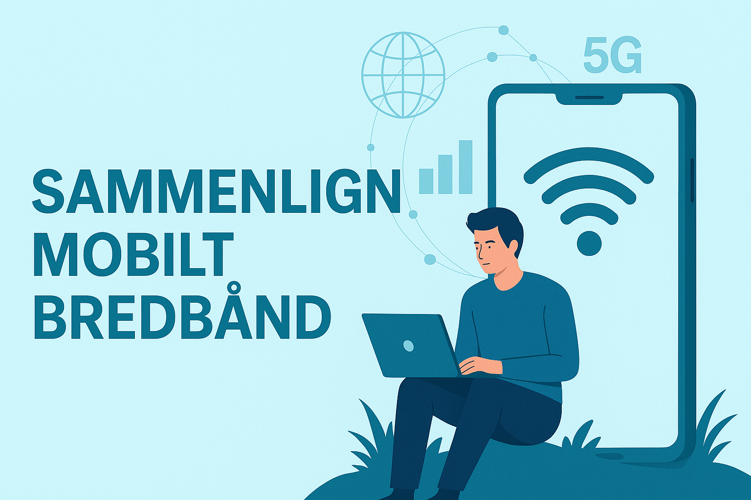 Mobilt Bredbånd 2026 → Sammenlign Priser, 5G & Fri Data
